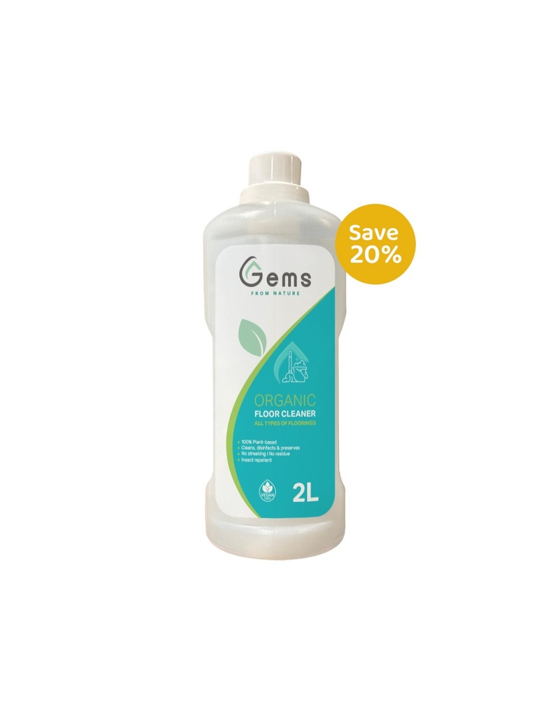 Gems Organic Floor Cleaner 2 Ltr (Save 20%)