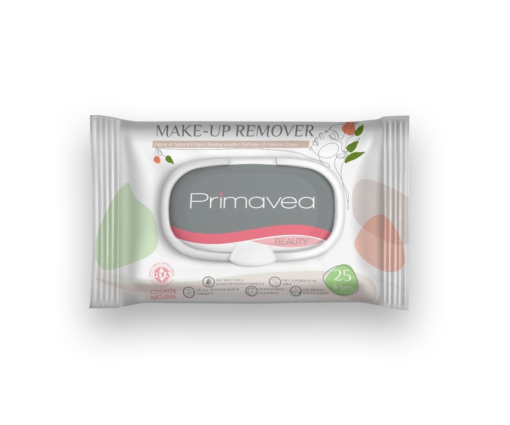 Primavea Natural Makeup Remover Wipes 25s (COSMOS)