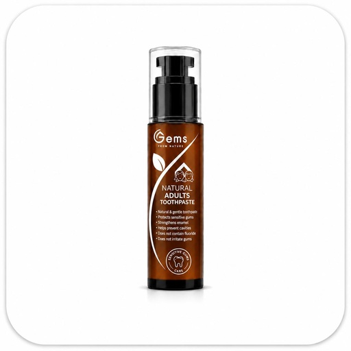 Gems Natural Adults Toothpaste 1450 F- 50 ml