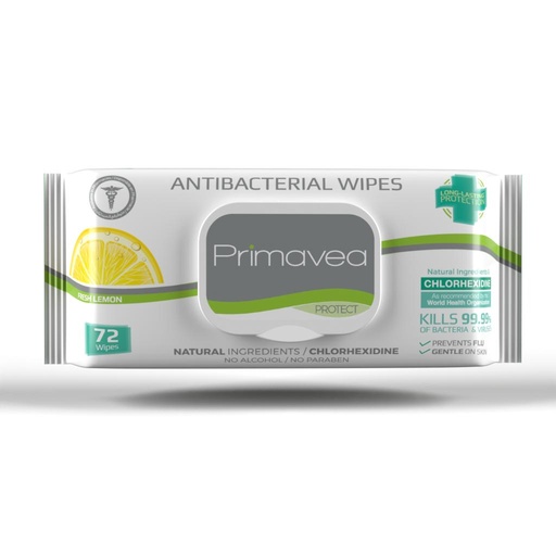 Primavea Natural Antibacterial Wipes 72s